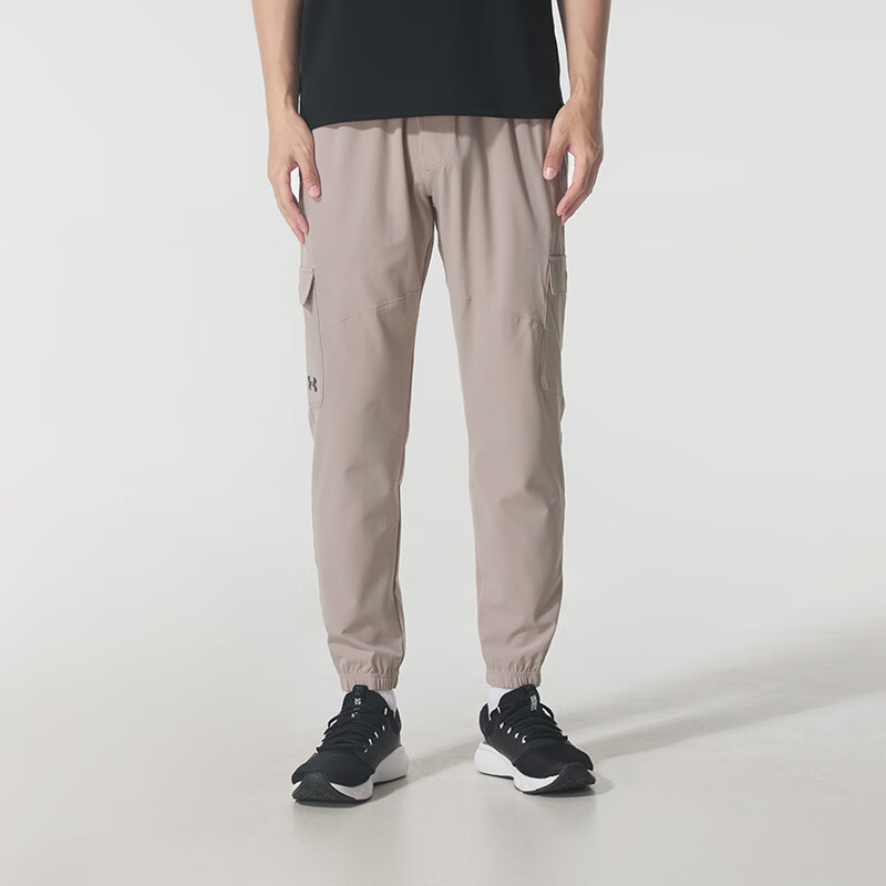 安德玛(UNDERARMOUR)男裤运动裤跑步健身训练工装裤梭织潮流时尚透气休闲收脚长裤1380358-236 ZP