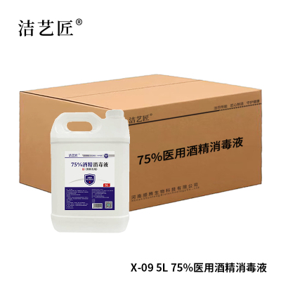 洁艺匠 X-09 酒精消毒液 5L/桶*4桶/箱(计价单位:箱)