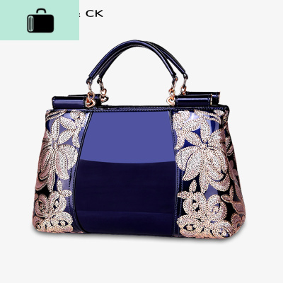 2020新款时尚百搭大气漆皮中年妈妈女包手提女士单肩斜挎大包NEW LAKE女斜挎包