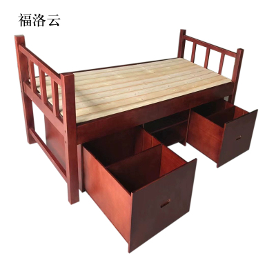 福洛云单位宿舍床带储物单层床2060*940*810mm