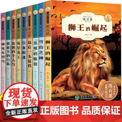 正版沈石溪动物小说全集狮王的崛起狼王梦全12册中小学生课外文学书三四五六七年级必背读课外书8-9-10-12-15儿童文