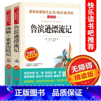 [正版]鲁滨逊漂流记汤姆索亚历险记原著完整版天地出版社小学生六年级下册课外阅读书籍必读经典书目儿童故事读物书鲁滨孙
