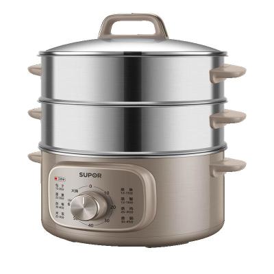 苏泊尔多功能电蒸锅30秒速上汽1300W大火力26CM大口径蒸笼13L大容量ZN26YK85