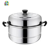 不锈钢蒸锅一层四层 加厚蒸笼蒸格汤锅双层煤气电磁炉蒸锅具 FENGHOU 30cm四层加厚蒸锅