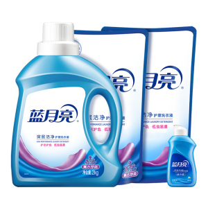 蓝月亮 洗衣液机洗精选深层洁净(薰衣草)洁净洗衣液2kg+1kg(补充袋)*2(含1瓶80g旅行装)