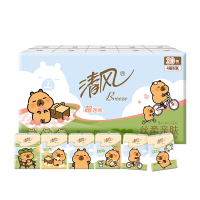 清风丝柔卡皮巴拉联名系列4层5张/包*30纸手帕