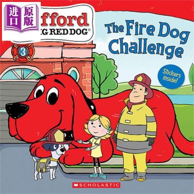 大红狗英文原版TheFireDogChallenge大红狗克利福德：消防狗英文原版5-6岁