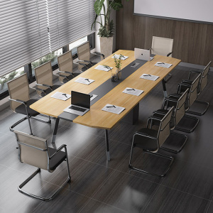 慧采云 办公家具简易会议桌简约现代职员办公桌拼接洽谈桌培训桌长桌1.8m