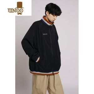 YANXU2023新款立领夹克宽松棒球服男韩版潮流百搭潮牌ins学生外套