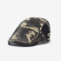 春秋季鸭舌帽登山徒步男女帽子拼接迷彩帽户外休闲刺绣字母前进帽