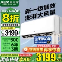 奥克斯(AUX)空调挂机3匹新一级能效 变频冷暖 壁挂式空调国家补贴 商居两用空调72GW/BpR3ZAQK(B1)