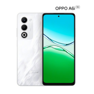 OPPO A6i 6GB+128GB 云雾白 金刚石架构 6000mAh大电池 天玑6300 45W快充 5G手机