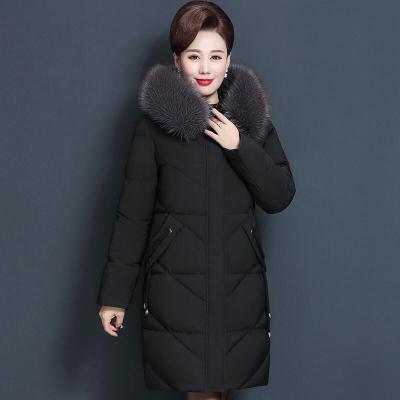 迪鲁奥(DILUAO)40岁50岁妈妈穿的皮草2021新款妈妈秋冬装衣服中长款中年外套老年人女