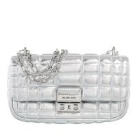 迈克·科尔斯(MICHAEL KORS)银色皮革链条肩背包女单肩斜挎包休闲