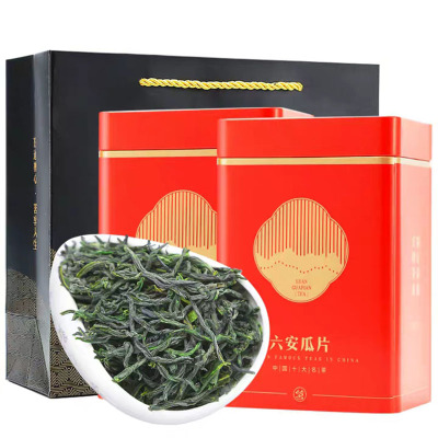 中华特色-六安馆茗抱春六安瓜片礼盒装250g*2罐2019年新茶叶绿茶春茶手工浓香型散装茶共500g