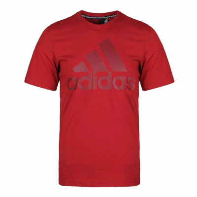 Adidas阿迪达斯男装新款大LOGO舒适透气时尚运动圆领T恤EB5244 D