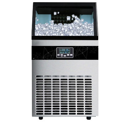 埃利斯(AILISI)78冰格不锈钢外壳制冰机 手动自动加水 方冰HZB-100FAB