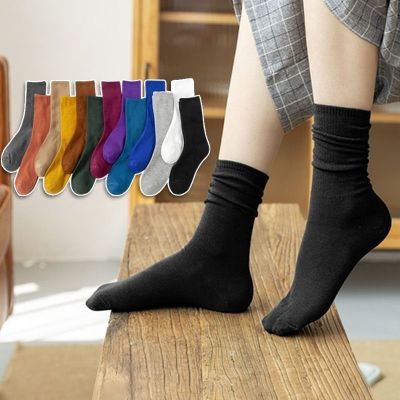 俏果儿(Qiaoguoer)袜子女韩版中筒原宿风秋冬堆堆袜女长袜个性长筒袜ins春秋