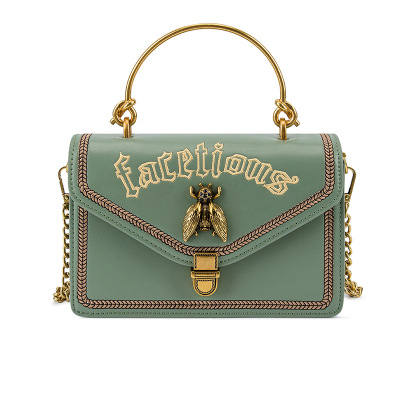 蒂兰仕女包ASN-XYL0680新款包包女士迷你小方包风琴包单肩包斜挎包时尚链条包蜜蜂包女