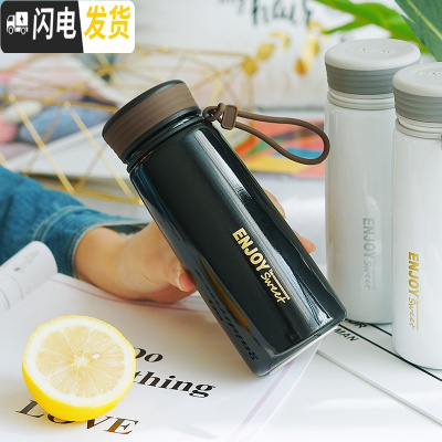 三维工匠杯子创意简约个性潮流网红保温杯女学生便携小男士情侣一对水杯 黑色350/金字