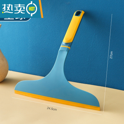 敬平擦玻璃器家用加长刮擦窗户清洁器擦镜子刮刀清洗窗户工具刮水器 加厚玻璃刮1把(墨绿色)