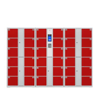戴劲 电子存包柜商场超市智能物品寄存柜员工衣物储存柜 36门人脸识别