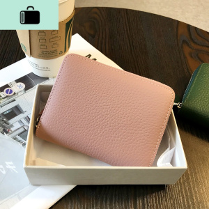 真牛皮卡包女小巧精致高档超薄银行卡夹20多卡位大容量防消磁风琴NEW LAKE女士钱包/卡包