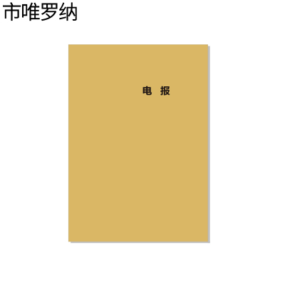 市唯罗纳电报本210*295mm 本