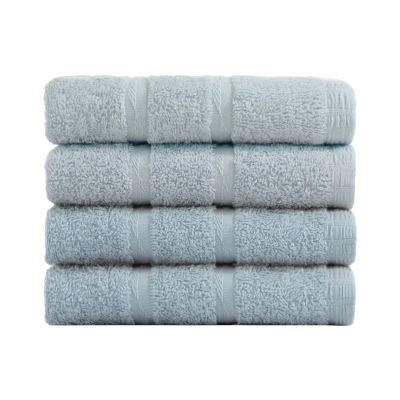 安居先森舒适柔软毛巾10条量贩装蓝色