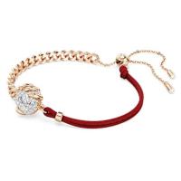 红色龙凤手链 水晶幸运币百搭 女士时尚手链 520送女友礼物