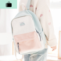 ins超火包植物系书包女双肩包简约2020新款小清新帆布森系背包NEW LAKE