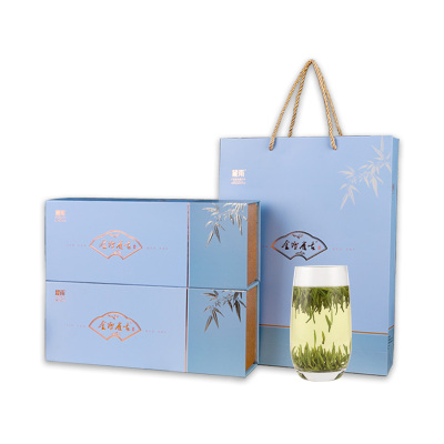 2021新茶上市金坛雀舌明前特级高山嫩芽毛尖清香型绿茶翠芽翠竹长青麓雨小袋包装茶叶高档礼盒装256克