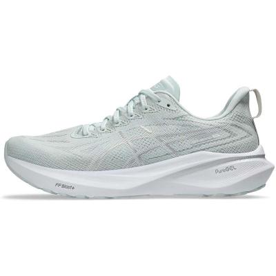 ASICS跑步鞋男缓震舒适耐磨稳定支撑浅色系网面透气轻便简约风格