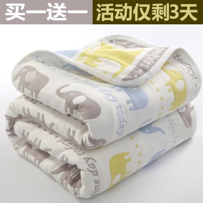 儿童纯棉毛巾被婴儿纱布毯子新生儿浴巾单人毛巾毯空调毯加厚床单