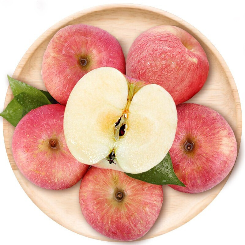 柑爸爸 陕西红富士丑苹果带箱9.5-10斤(净重约8.5斤)大约22-24个果