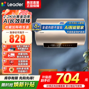 海尔(Haier)智家出品Leader统帅热水器[咨询客服享补贴] 电热水器50升LD5S一级能效出租房家用小尺寸