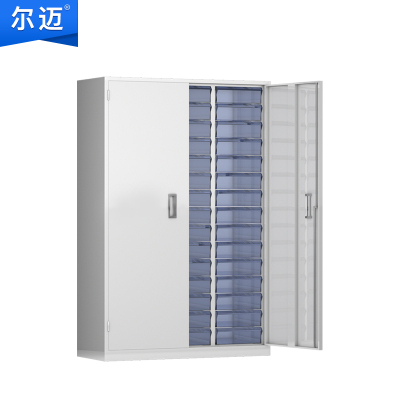 尔迈 A4文件柜A4纸柜效率柜抽屉式文件柜档案归类整理柜单据资料存储柜铁皮柜零件柜 大45抽 带门