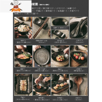 日式餐具套装碗碟和风家用黑色复古北欧碗盘陶瓷轻奢网红中式饭碗 敬平 金属黑66头套餐(建议10人使用)