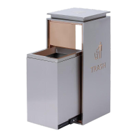 先互丁 不锈钢垃圾桶轨道桶 多规格 个