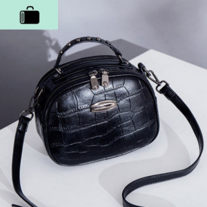 皮包包女2020新款网红斜挎包时尚女士手提包百搭单肩小圆包女包NEW LAKE