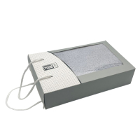 心梦同行 纯棉毛巾单条礼盒装手提礼盒 灰色/2473/条