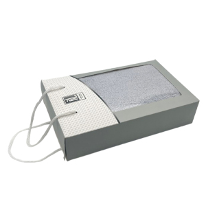 心梦同行 纯棉毛巾单条礼盒装手提礼盒 灰色/2473/条