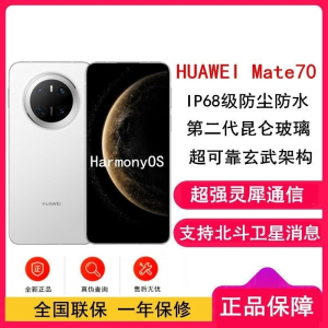 [全新]华为Mate70 雪域白 12GB+512GB 鸿蒙NEXT先锋版 66W快充 超清影像 鸿蒙OS 120Hz二