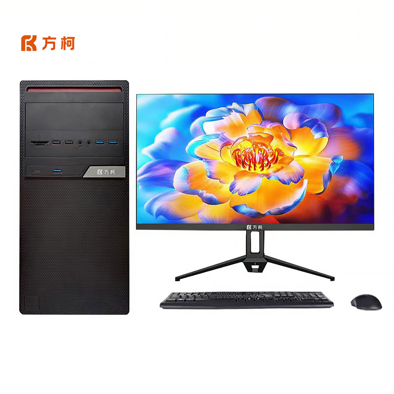 方柯电脑台式机商用办公信创FKX22Z06/兆芯6780A/16G/512G固态/27显示器