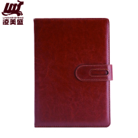 凌美盛 带扣PU革B5商务笔记本80克道林纸17.3*24.6cm 100张200页 18-66-1棕色 可定制印刷/本