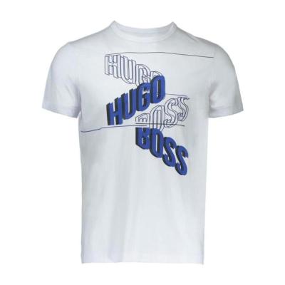 Hugo boss奢侈品服饰男徽标细节T恤 TEE250372453100- 舒适流行
