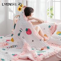 家柏饰(CORATED)夏季韩版花边夏被双层空调被可水洗学生单双人春秋薄被子夏凉被