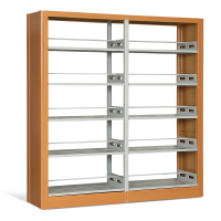 慧采云 钢制书架学校图书馆书店书籍室阅览室双面书架资料架双面一列二组