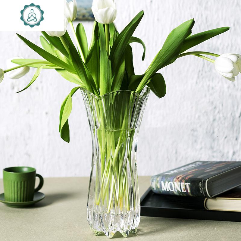 插花水培鲜花瓶干百合北欧式ins富贵竹花瓶 封后 20小号凤尾(加厚)