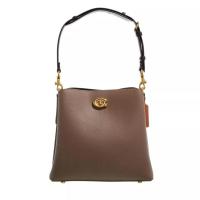 COACH女包多层储物箱包Colorblock Leather Willow Bucket轻便舒适